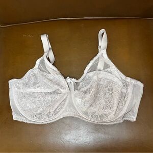 Wacoal Retro Chic Full Figure Unlined Underwire Lace Bra Size 42DD Toast 855186